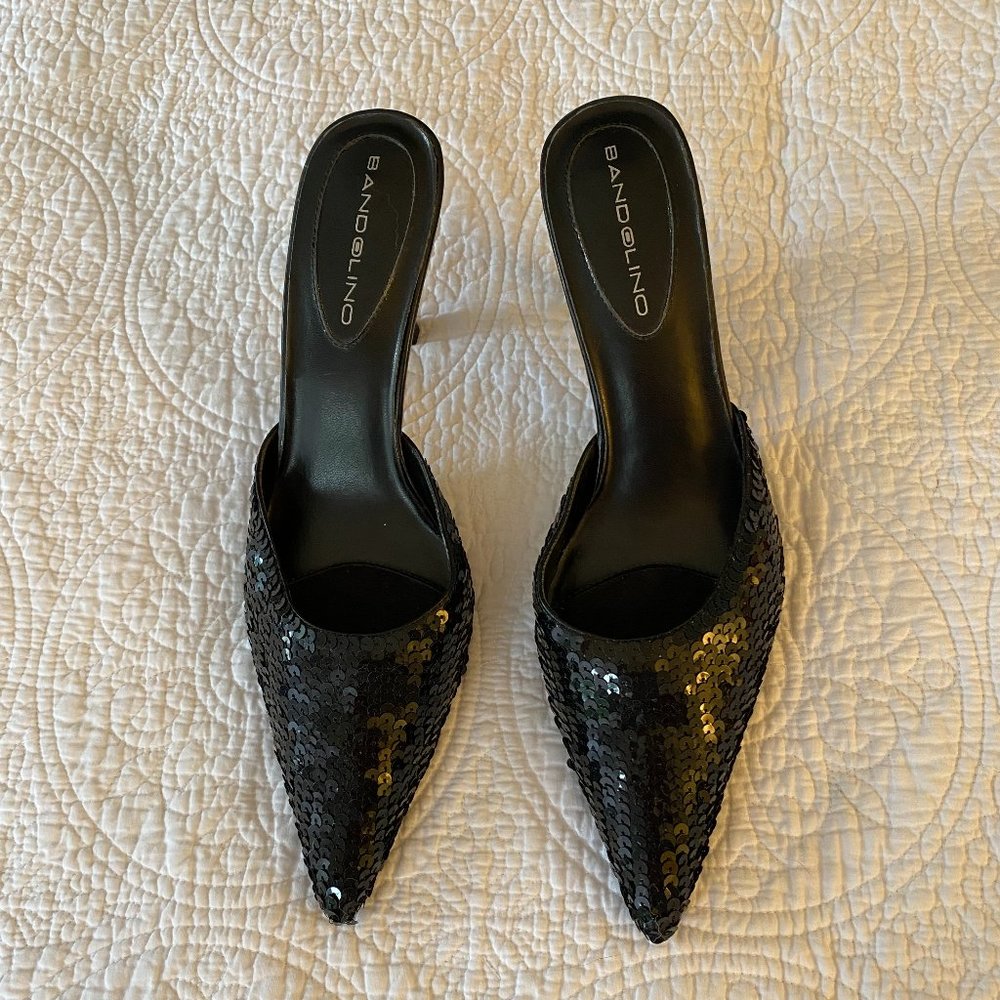 Bandolino Black Sequin Mule/Pumps